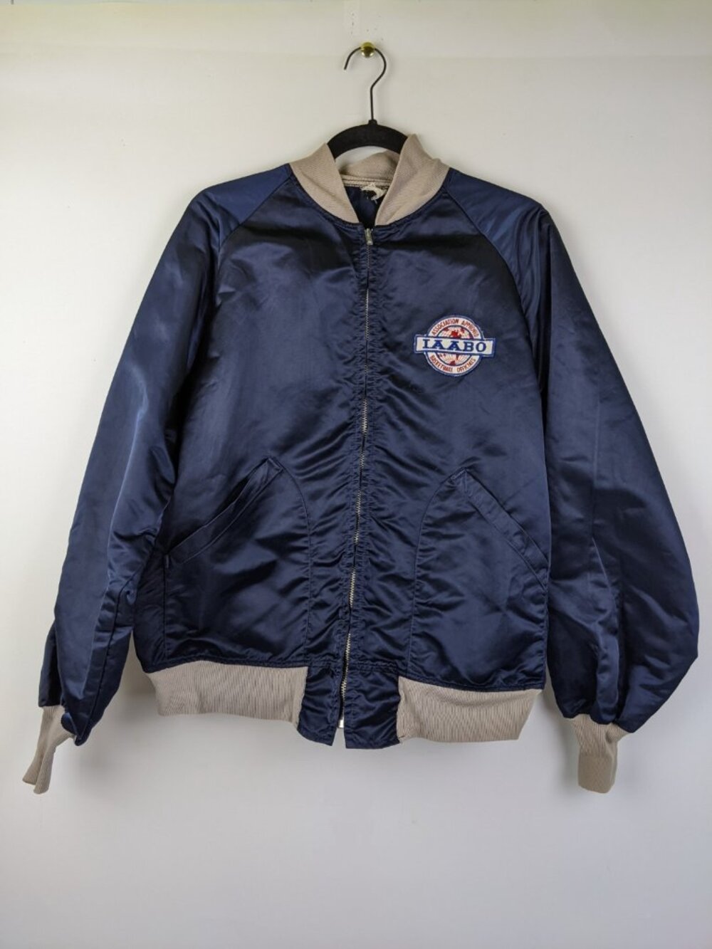Vintage 60s 70s Butwin IAABO Basketball Officials Bomber Jacket Size Large